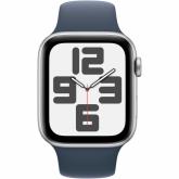 Smartwatch Apple Watch SE 2 (2023) Aluminium, 1.78inch, 4G, Curea Silicon M/L, Silver - Storm Blue