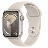 Smartwatch Apple Watch Series 9 Aluminium, 1.69inch, 4G, Curea Silicon M/L, Starlight-Starlight