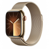Smartwatch Apple Watch Series 9 Stainless Steel, 1.9inch, 4G, Curea Metal, Gold-Milanese Loop