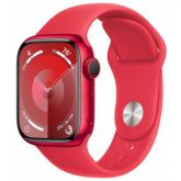 Smartwatch Apple Watch Series 9 Aluminium, 1.9inch, 4G, Curea Silicon S/M, Red-Red