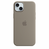 Protectie pentru spate Apple Silicone Case cu MagSafe pentru iPhone 15 Plus, Clay