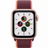 Smartwatch Apple Watch SE, 1.57inch, curea nylon, Gold-Plum