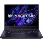 Laptop Acer Predator Helios 16 PH16-72, Intel Core i9-14900HX, 16inch, RAM 32GB, SSD 2TB, nVidia GeForce RTX 4080 12GB, No OS, Abyssal Black