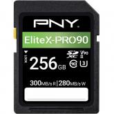 Memory Card SDXC PNY EliteX-PRO90, 256GB, Class 10, UHS-II U3, V90