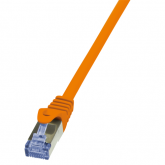 Patch Cord LogiLink CQ3028S, Cat.6, S/FTP PIMF PrimeLine, 0.5m, Orange