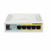 Switch MikroTik RB260GSP (CSS106-1G-4P-1S), 5 porturi, PoE