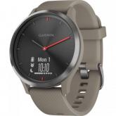Smartwatch Garmin Vivomove HR Sport, 0.84 inch, Curea silicon, Black-Sandstone