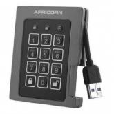 SSD portabil Apricorn Aegis Padlock, 240GB, USB 3.0, Black-Gray