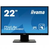 Monitor LED Touchscreen Iiyama ProLite T2252MSC-B2, 21.5inch, 1920x1080, 5ms GTG, Black 