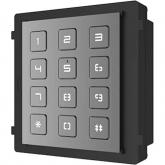 Tastatura Hikvision DS-KD-KP pentru videointerfon, Black