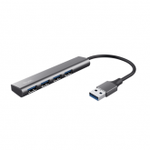 Hub USB Trust Halyx, 4x USB 3.0, Grey