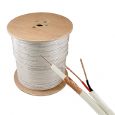 Cablu coaxial TSY Cable TSY-RG59+2X0.75-W, RG59, 305m, White