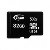 Memory Card microSDHC TeamGroup 500x 32GB, Class 10, UHS-I + Adaptor SD