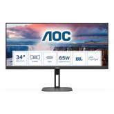Monitor LED AOC U34V5C/BK, 34inch, 3440x1440, 1ms, Black
