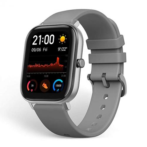 Smartwatch Huami AmazFit GTS, 1.65 inch, curea silicon, Lava Grey
