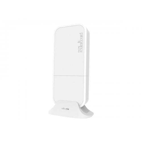 Mikrotik wAP R weatherproof 2.4Ghz wireless access point with a miniPCI-e slot, RBWAPR-2ND, 1* 10/100 Ethernet ports, 1* CPU core count, CPUnominal frequency: 650 MHz, RAM: 64 MB, Flash Storage: 16 MB, PoE in:Passive, 2* Wireless 2.4 GHz number of chains,