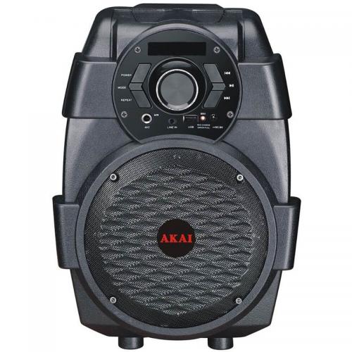 Boxa portabila Akai ABTS-806, cu bluetooth, putere 10W, frecventa 50Hz -20 Khz, slot USB, cu ecran led, negru