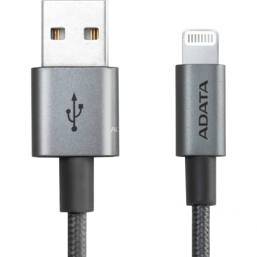 Cablu de date A-Data AMFIAL-1MK-CTI, USB - Lightning, 1m, Titanium