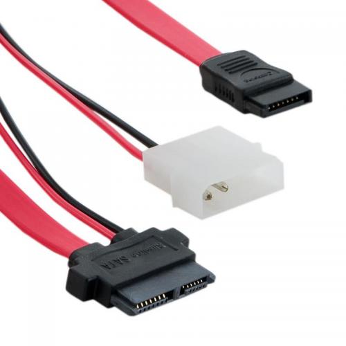 Cablu HDD 4World, SATA/7pin SATA/Molex 4pin 30cm