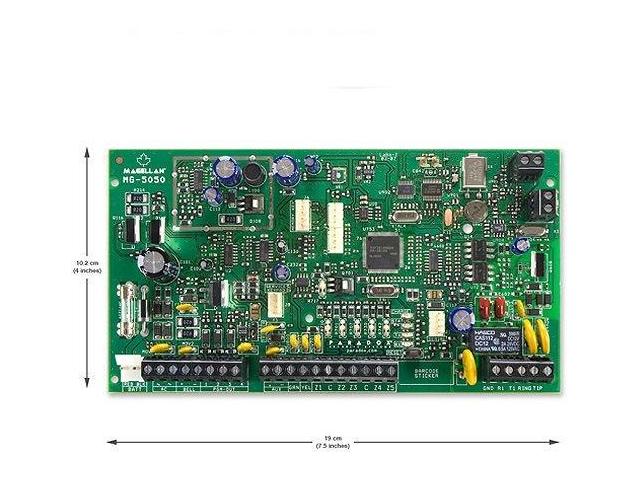 MG5050 PCB+ CUTIE METALICA ( FARA REM), Built-in transceiver (433MHz or 868MHz), RF Jamming Supervision, StayD Mode, 4-wire communication