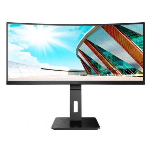 MONITOR AOC CU34P2A 34 inch, Panel Type: VA, Backlight: WLED,Resolution: 3440x1440, Aspect Ratio: 21:9, Refresh Rate:100Hz, Responsetime GtG: 4 ms, Brightness: 300 cd/m², Contrast (static): 3000:1,Contrast (dynamic): 50M:1, Viewing angle: 178/178, Color G