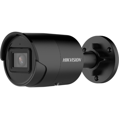 Camera supraveghere Hikvision IP bullet DS-2CD2063G2-IU(2.8mm)BLACK, 6MP, culoare neagra, Acusens - filtrarea alarmelor false dupa corpul uman si masini, microfon audio incorporat, senzor 1/2.8