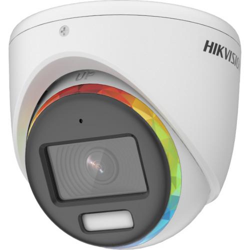 Camera de supraveghere Hikvision Turbo HD turret DS-2CE70DF8T-MFSLN (3.6mm); 2MP, Color Vu - imagini color pe timp de noapte, mirofon audio incorporat, Aperture F1.0, senzor: 2 MP CMOS, rezolutie: 1920 (H) × 1080 (V)@25fps, iluminare: 0.0003 Lux @ (F1.0, 
