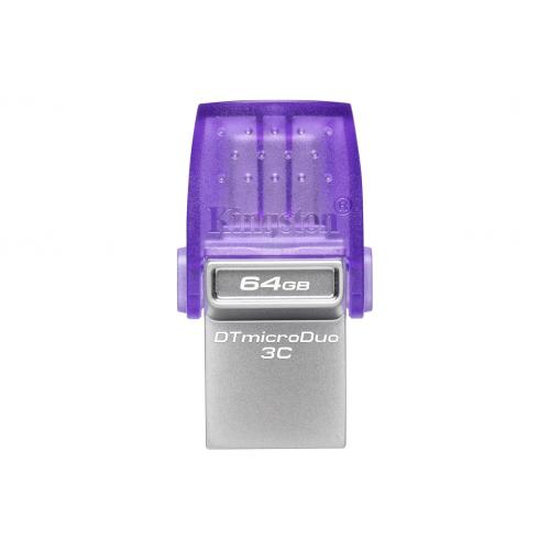 Memorie USB Flash Drive Kingston 64GB DT MicroDuo, USB 3.0, micro USB 3C