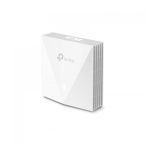 TP-Link Wireless Access Point EAP650-WALL, AX3000 Wireless Dual Band Indoor, 1× 10/100/1000 Mbps Ethernet Port, 1× 10/100/1000 Mbps Ethernet Port, Alimentator: 802.3af/at PoE, 2X antene interne, 5 GHz: Up to 2402 Mbps, 2.4 GHz: Up to 574 Mbps.