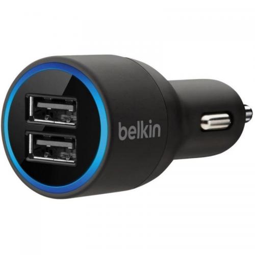 Incarcator Auto Belkin, 2x USB, 2.1A, Black