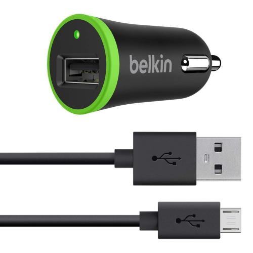 Incarcator Auto Belkin Universal, 1x USB, 2.1A, Black