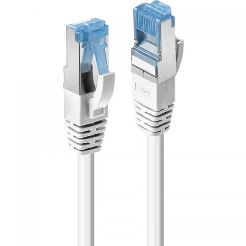 Cablu Lindy RJ45 1m Cat.6A S/FTP LSZH Network Cable, Alb