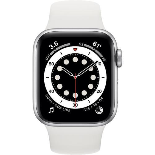 Smartwatch Apple Watch Series 6, 1.57inch, curea silicon, Silver-White