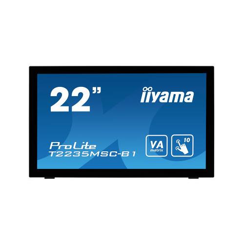 Monitor LED Touchscreen Iiyama ProLite T2235MSC-B1, 22inch, 1920x1080, 6ms, Black