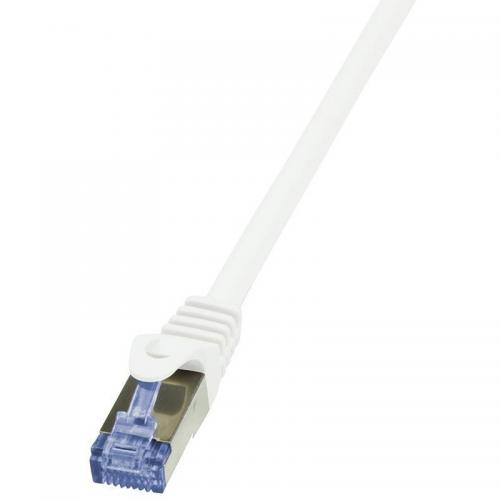 Patchcord Logilink, Cat6A, S/FTP, 5m, White