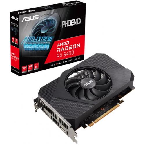 Placa video ASUS Radeon RX 6400 Phoenix, 4GB GDDR6, 64-bit