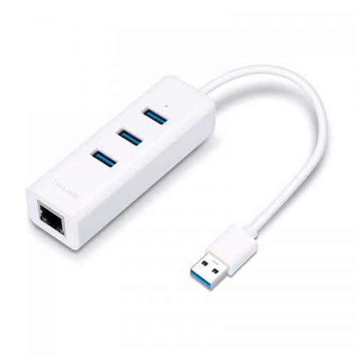 TP-Link USB 3.0 UE330 2 în 1- Adaptor Gigabit Ethernet & 3-Port Hub, UE330, 4 USB-A 3.0 Ports, 1 Gigabit Ethernet Port, 1 USB-A 3.0 Connector , RTL8153