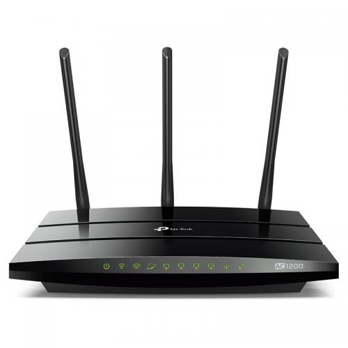 Router Wireless TP-Link ARCHER C1200, 4*10/100/1000Mbps LAN Ports ,1*10/100/1000Mbps WAN Port, 3 antene, dual-band AC1200 (300/867Mbps),1xUSB2.0, Buton Wireless ON/OFF