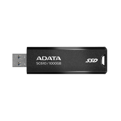 Stick Memorie AData SC610, 500GB, USB 3.1, Black-Rosu