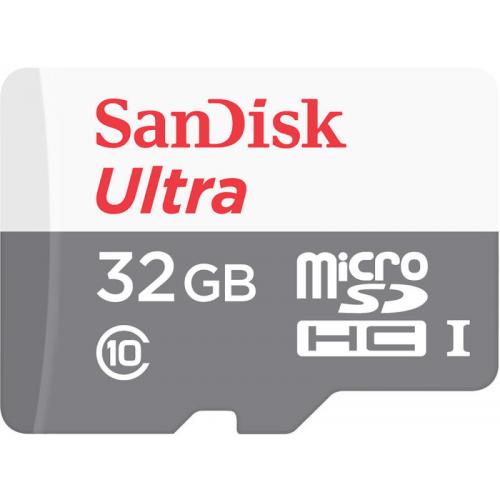 Card de Memorie SanDisk MicroSDHC, 32GB, Adaptor SD, Class 10