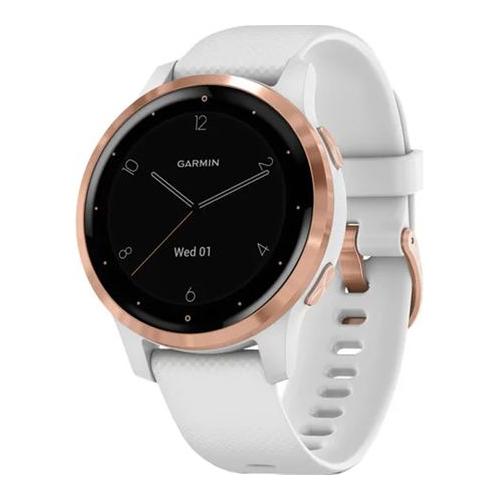 Ceas Smartwatch Garmin Vivoactive 4S, White/Rose Gold SEU
