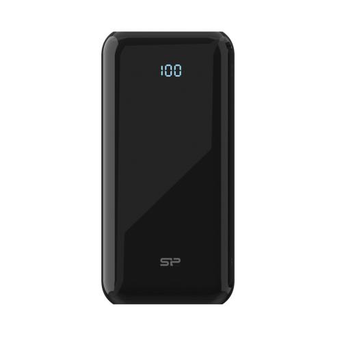 Baterie portabila Silicon Power QS28, 20000mAh, 1x USB, 1x microUSB, 1x USB-C, Black