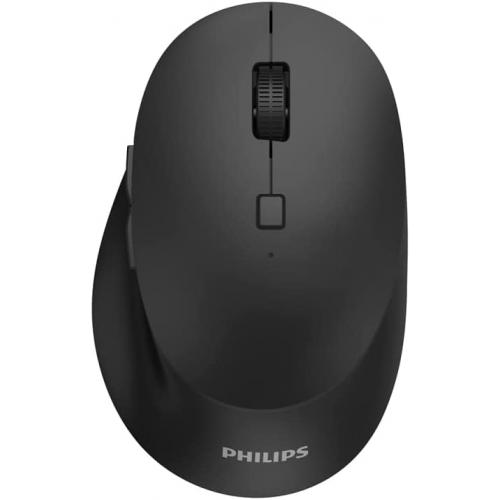Mouse Philips SPK7607, ergonomic, wireless, silent,  negru