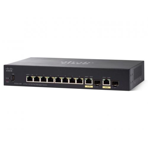 Switch Cisco SF352-08P, 8 porturi, PoE