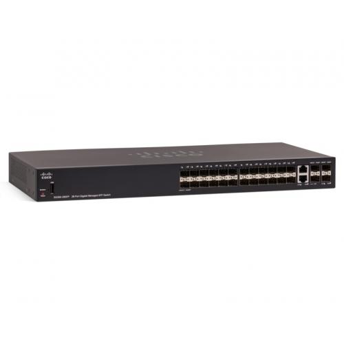 Switch Cisco SG350-28SFP, 28 porturi