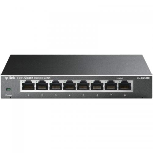 Switch TP-Link TL-SG108S, 8 port, 10/100/1000 Mbps