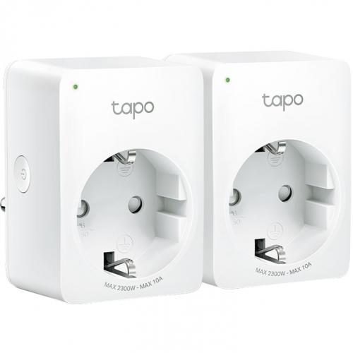 TP-Link MINI SMART WI-FI SOCKET TAPO P100 (2-PACK), Protocol: IEEE 802.11b/g/n, Bluetooth 4.2 (for onboarding only), 2.4 GHz, Android 4.4 or higher, iOS 9.0 or higher, AC 220-240 V~50/60 Hz 10 A, Maximum Load, 2300 W, 10 A.