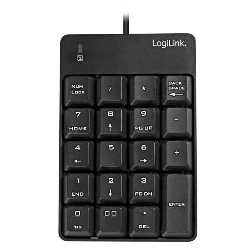 Tastatura numerica Logilink ID0184, USB, Black