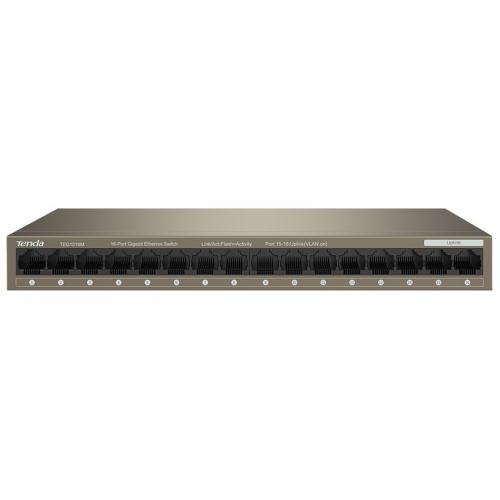 Tenda switch TEG1016M, 16-Port Gigabit, Standard and Protocol: IEEE802.3, IEEE802.3u, IEEE802.3x, IEEE802.3ab, 16*10/100/1000, Switch capacity: 32Gbps.