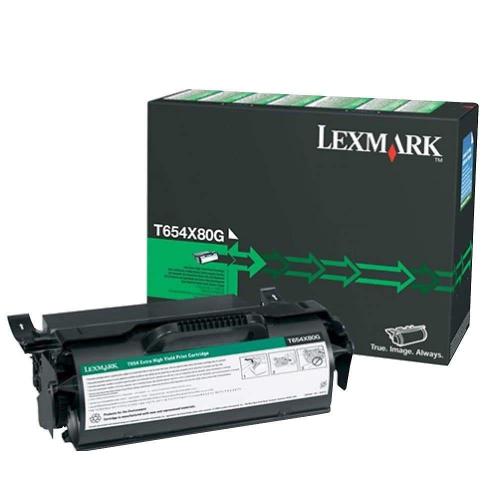 Toner Lexmark T654X80G, black, 36 k, T654dn , T654dtn , T654n , T656dne.